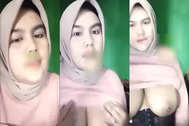 Gaby Jilbab Toge Goyang Ranjang Sampai Basah Crot